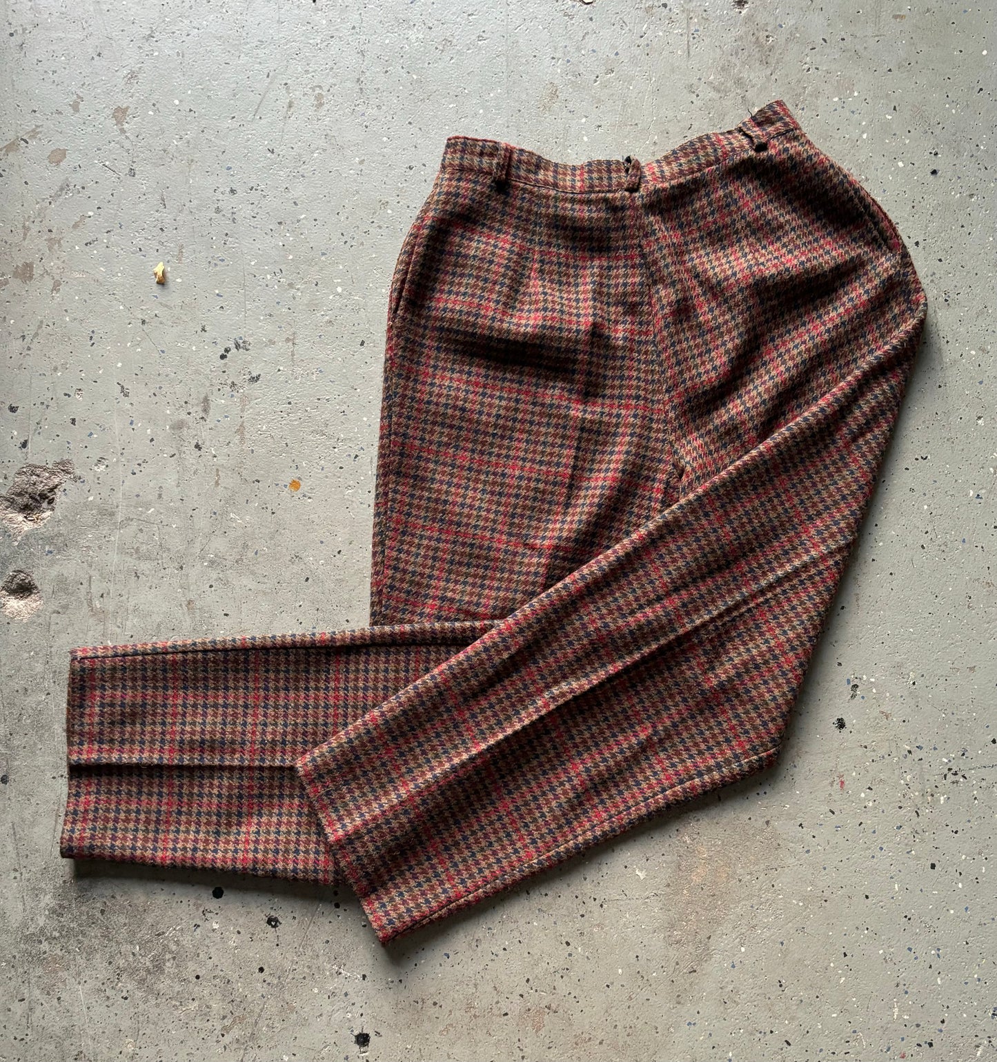 Made in USA Michele Herringbone Trousers Size 14
