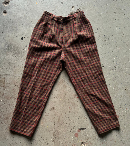 Made in USA Michele Herringbone Trousers Size 14