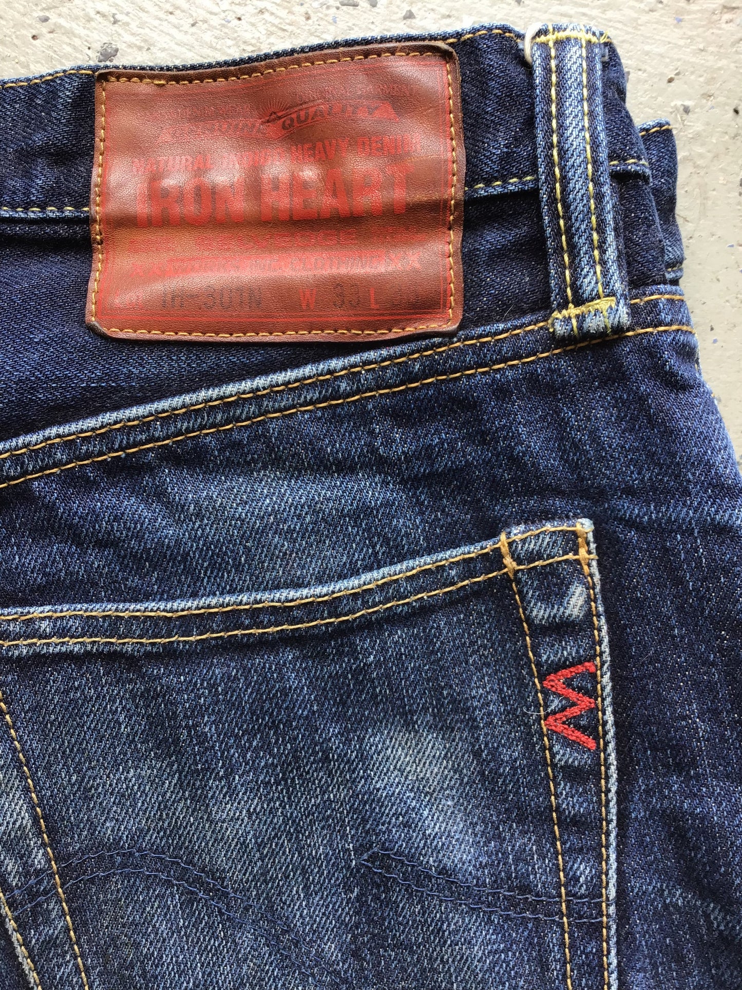 Iron Heart Selvedge Jeans IH-301N tagged 33x33
