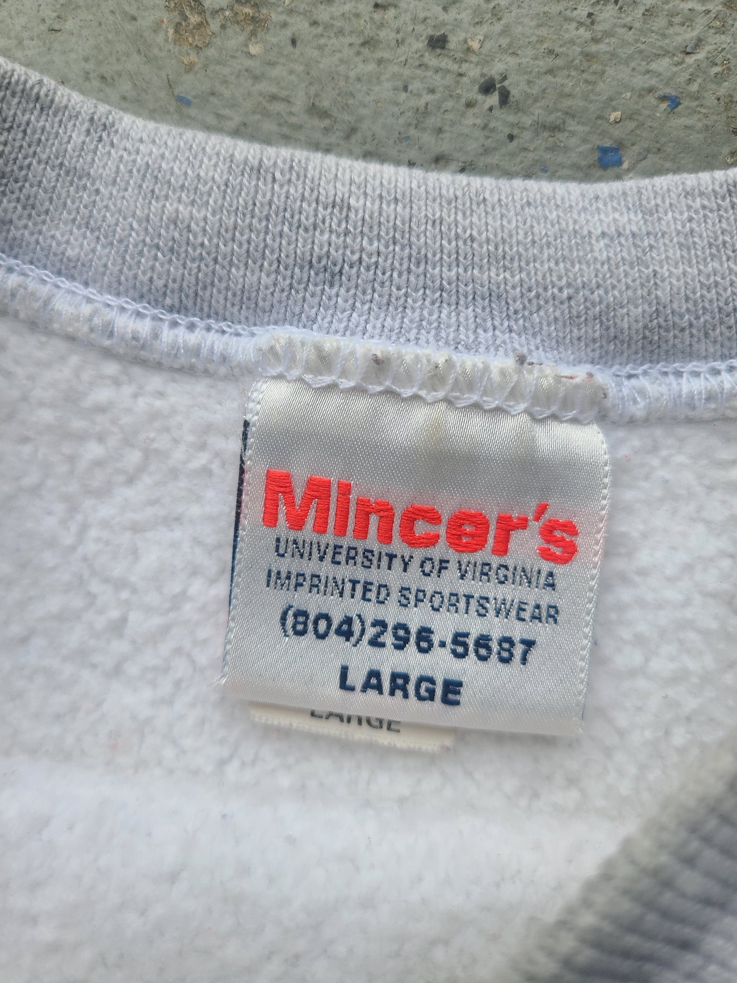 Vintage Mincers UVA Crewneck sweatshirt Size Large