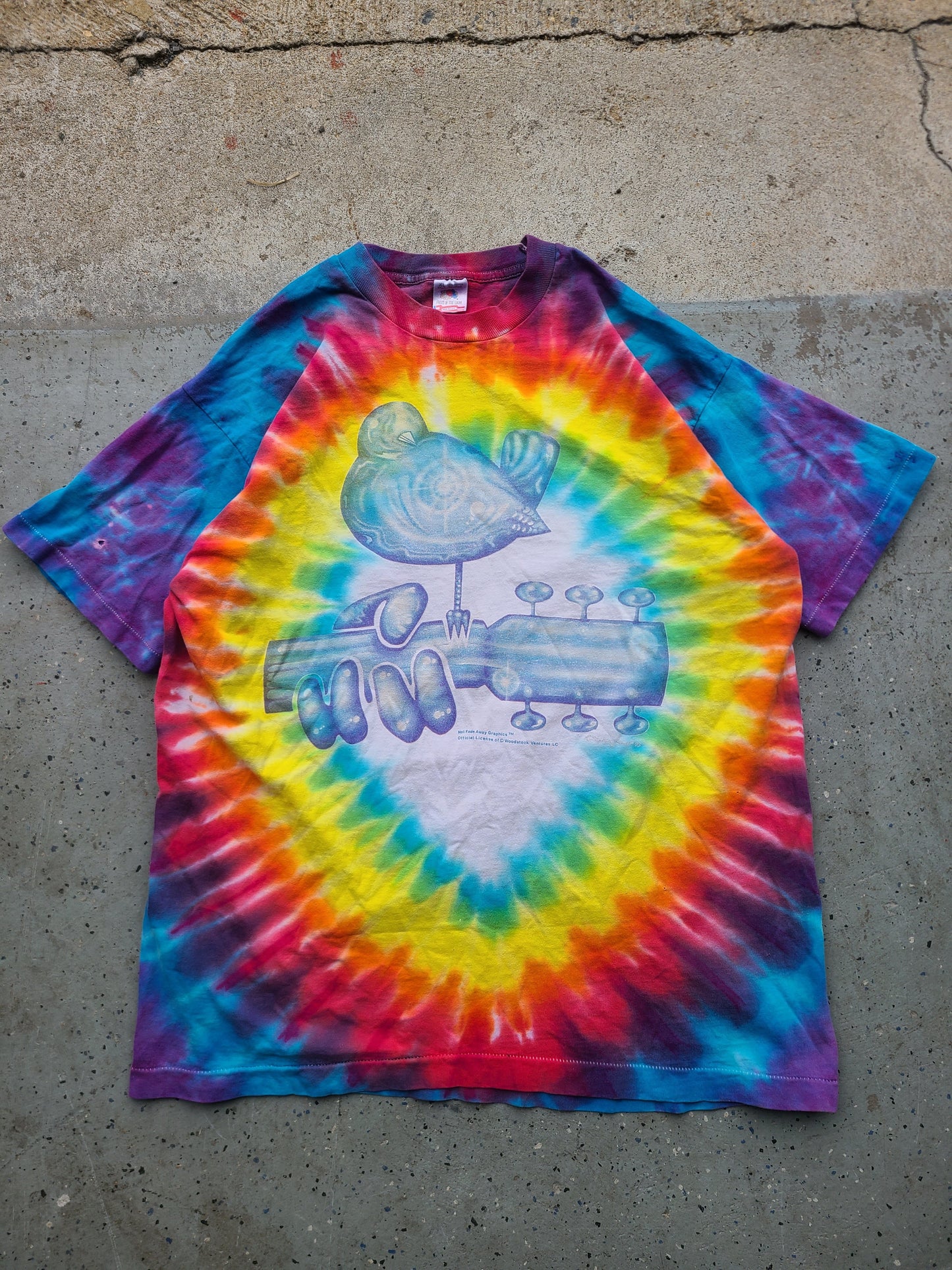 1994 Woodstock Festival 25th Anniversary Tye Dye T-shirt Size XL
