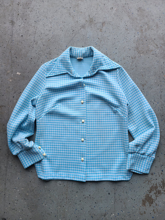 1970s Goldie California Herringbone Button Up Size Medium