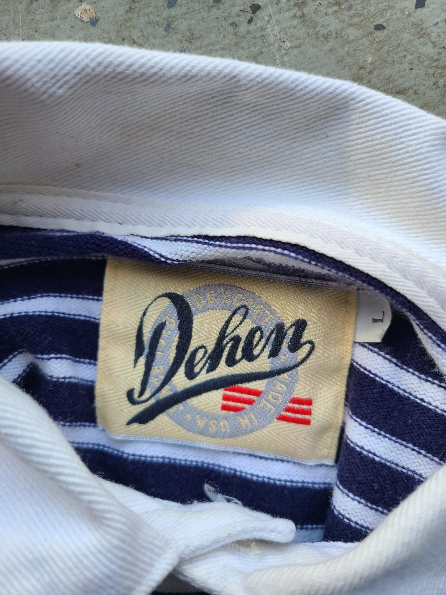80s Dehen 1920 US Navy Towel Rugby Size large