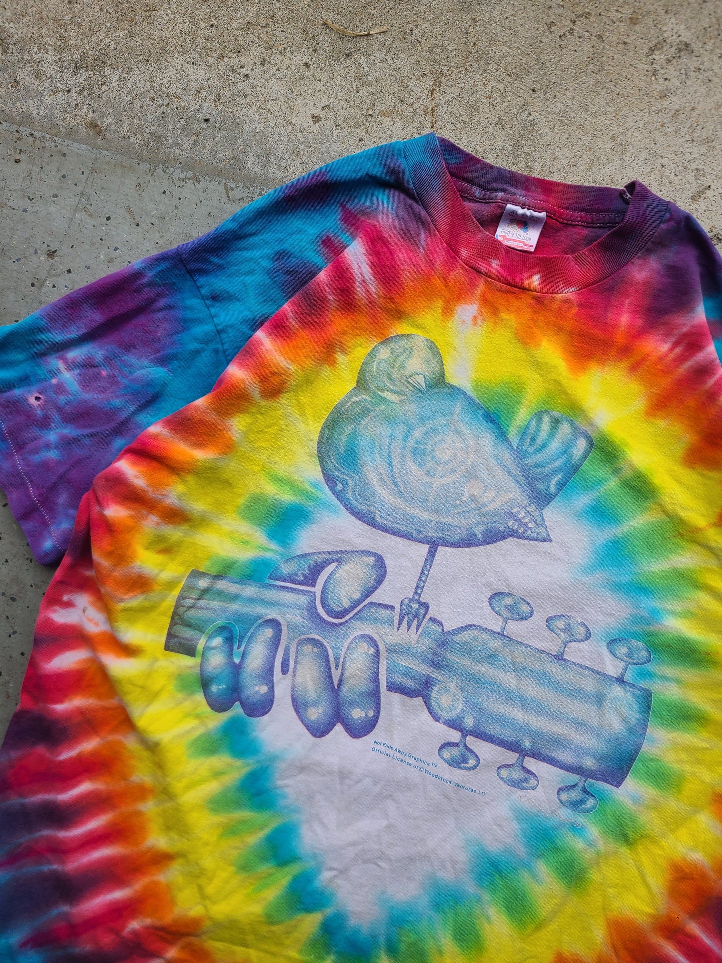 1994 Woodstock Festival 25th Anniversary Tye Dye T-shirt Size XL