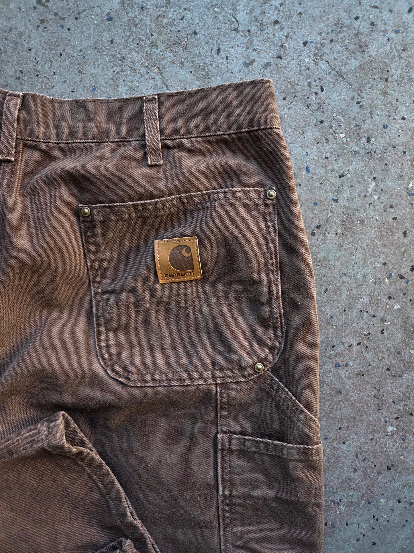 Cocoa Brown Carhartt Double Knee Pants Size 36 × 30
