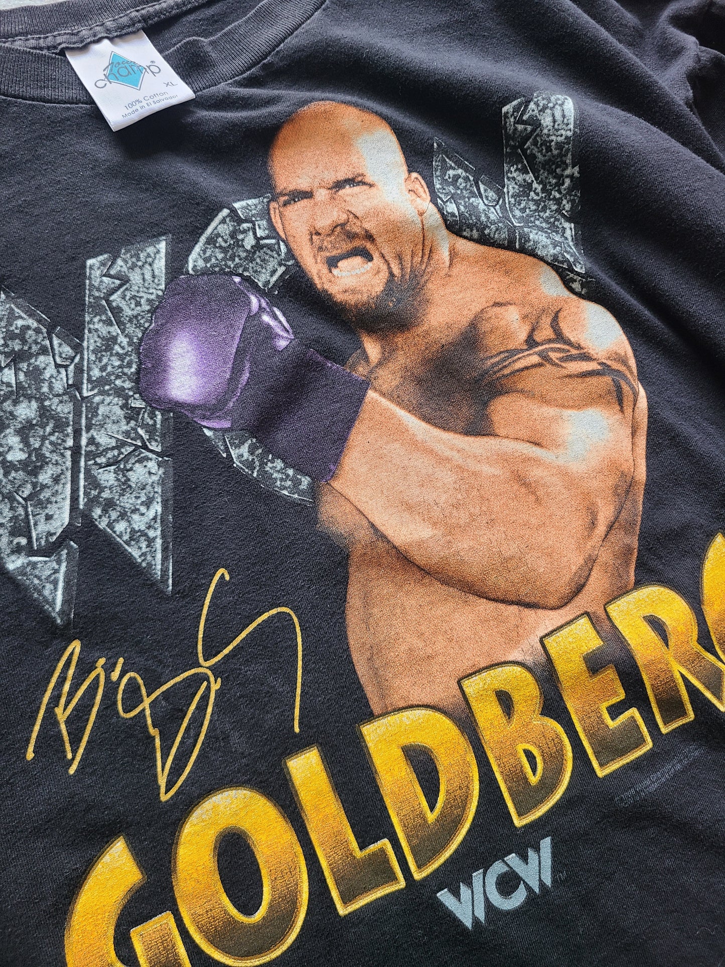 90s WCW Bill Goldberg T-shirt Size XL