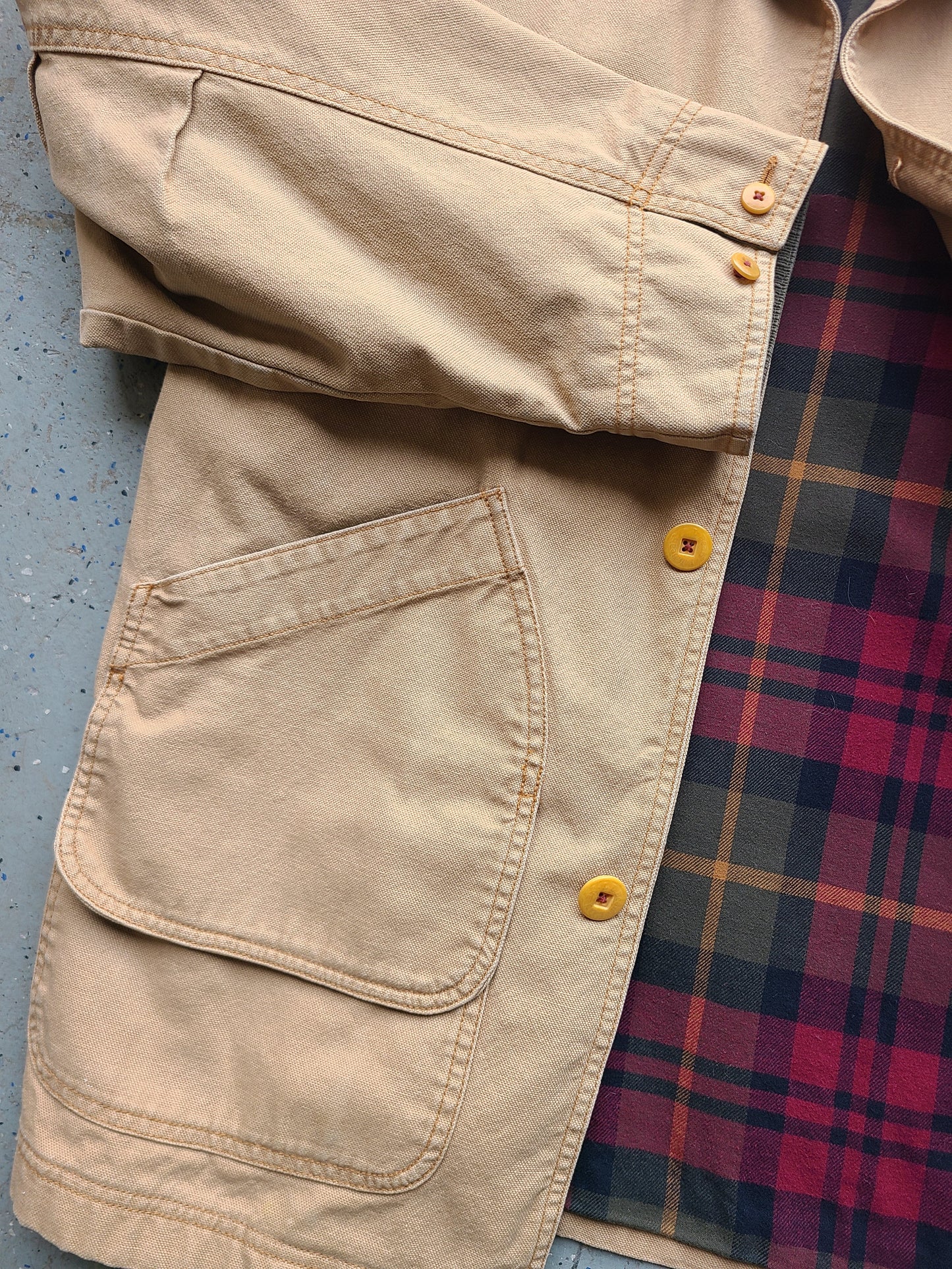 L.L. Bean Flannel Lined Hunting Field Coat Size XL