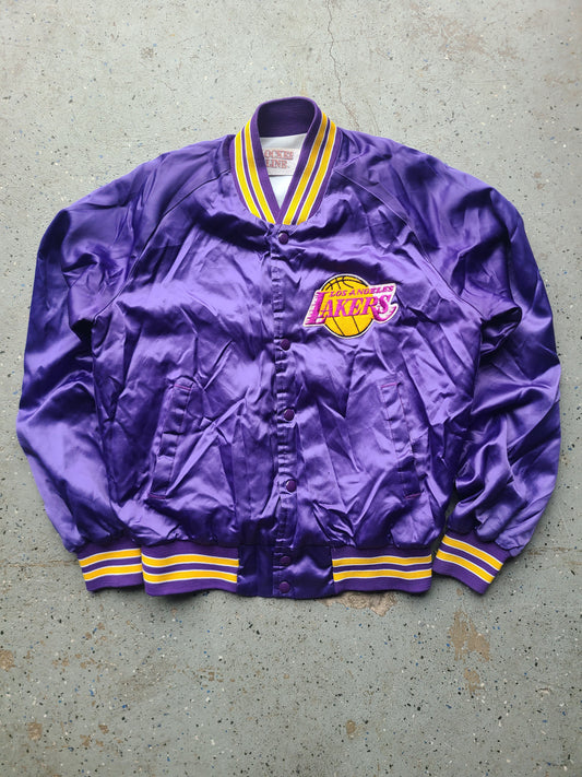 80s Lakers Satin Jacket Size Medium